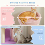 multi-level cat tree tower, view 6 - MRSLM