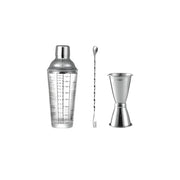 cocktail shaker set with measuring scale, view 2 - MRSLM