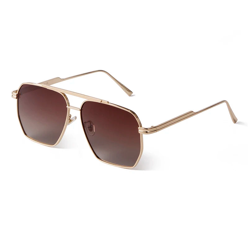 retro metal oversized polarized square sunglasses, view 10 - MRSLM