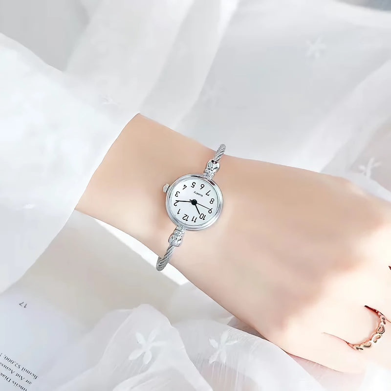 retro small gold bangle bracelet watch, view 8 - MRSLM