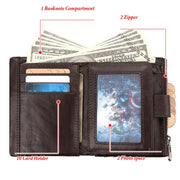 genuine leather slim wallet, view 6 - MRSLM