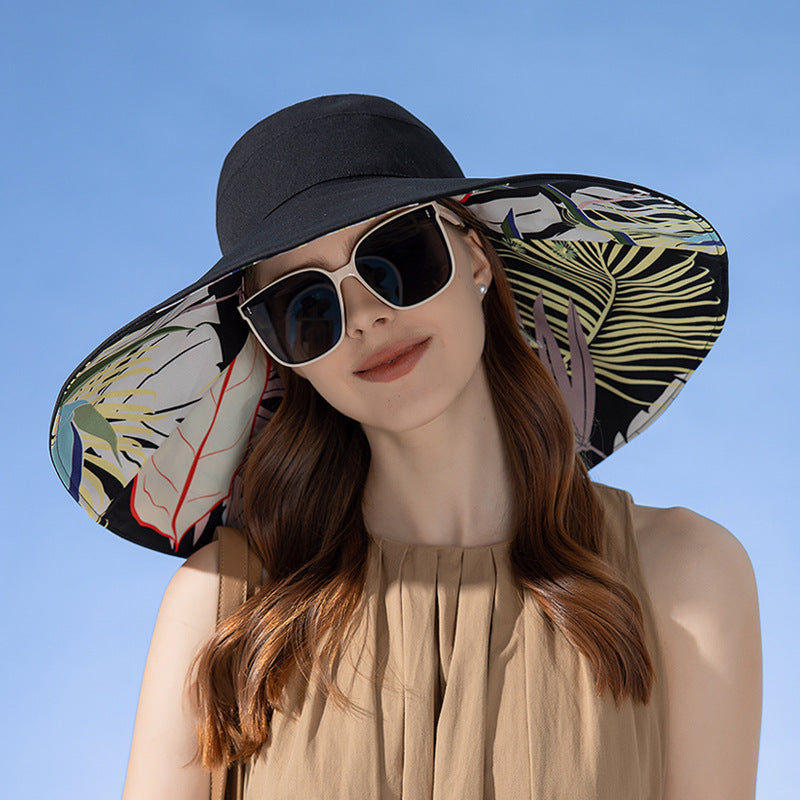 Large brim women's sun hat, view 5 - MRSLM
