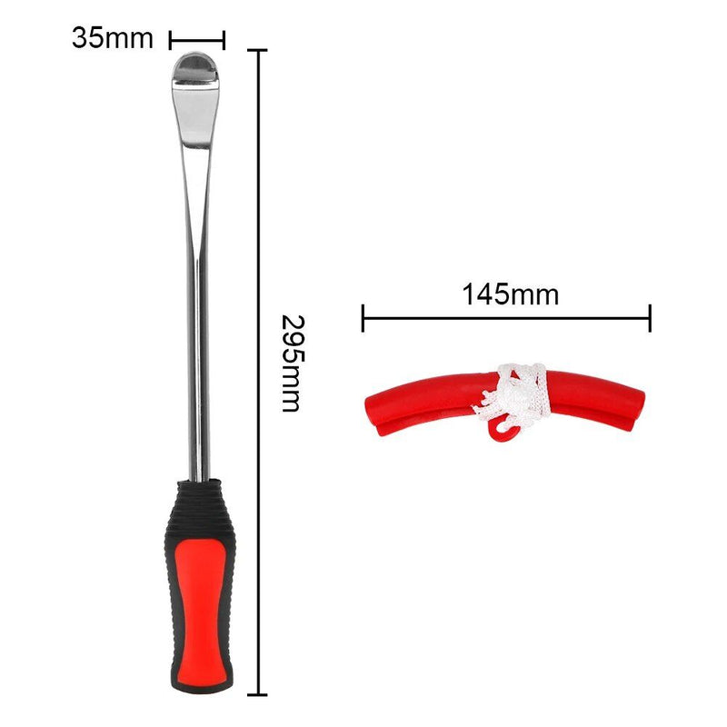 Motorcycle tire lever tool with rim protectors, view 9 - MRSLM