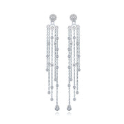 women's ultra-long tassel earrings, view 3 - MRSLM