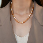 Natural freshwater pearl necklace, view 2 - MRSLM