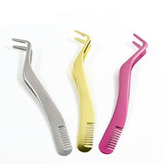 stainless steel eyelash tweezers - MRSLM