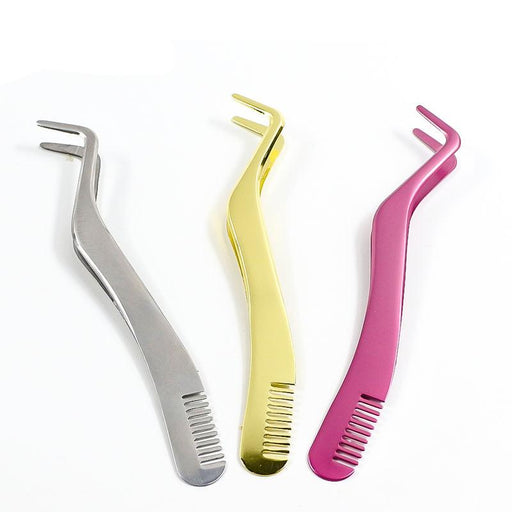 stainless steel eyelash tweezers - MRSLM