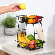 iron snack fruit storage basket, view 2 - MRSLM