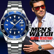 men's stainless steel luminous quartz watch - MRSLM