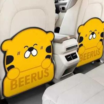 Kid-Friendly Car Seat Protector - Waterproof, Cartoon-Designed Anti-Kick Mat