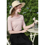 square neck half-sleeve t-shirt, view 4 - MRSLM