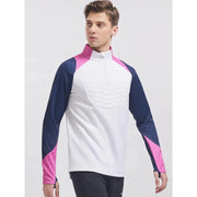 men's half-zip quilted sports pullover, view 11 - MRSLM