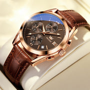 men's three-eye calendar sports watch, view 4 - MRSLM