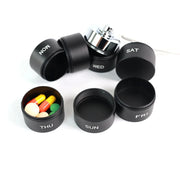 portable 7 grids aluminum pill box, view 7 - MRSLM