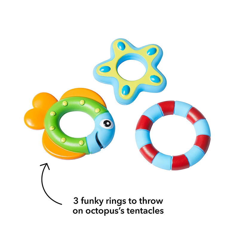 octopus bath toy with ring toss, view 5 - MRSLM