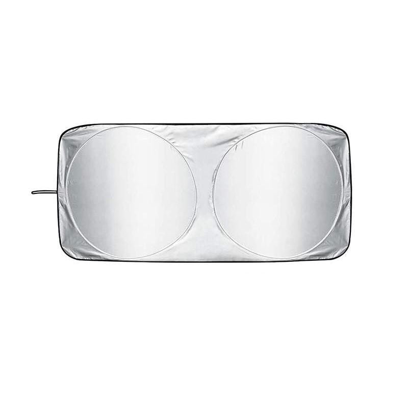 compact silver-coated car sunshade - MRSLM
