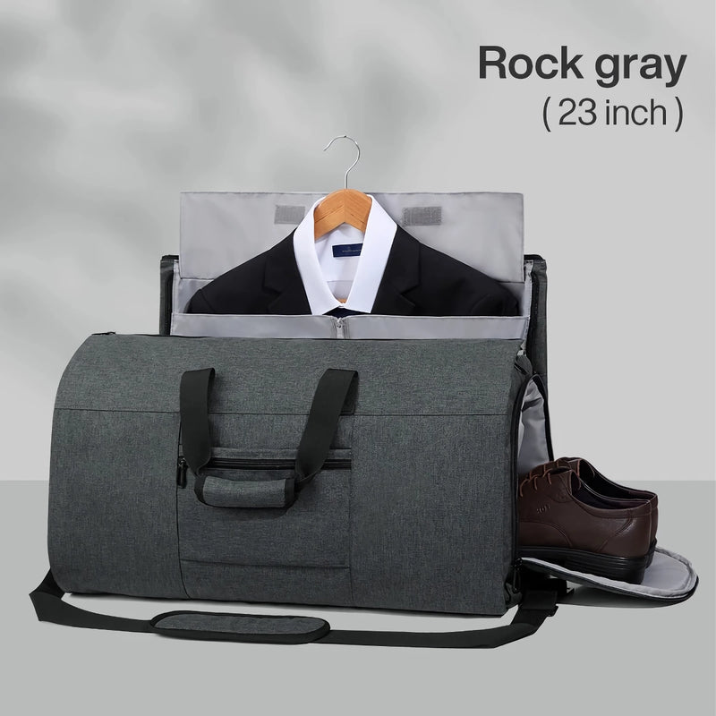 convertible garment duffel bag with shoe pouch, view 2 - MRSLM