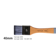 flat head nylon paint brush, view 3 - MRSLM