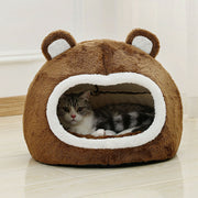 Cozy plush cat bed, view 5 - MRSLM