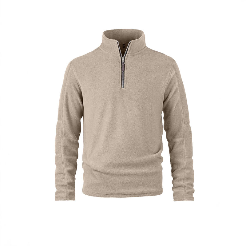 Men's half-zip polar fleece pullover, view 2 - MRSLM