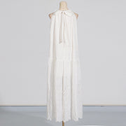 embroidered halter dress, view 4 - MRSLM