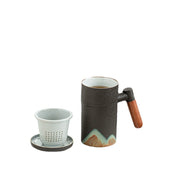 ceramic filter tea mug with lid, view 5 - MRSLM
