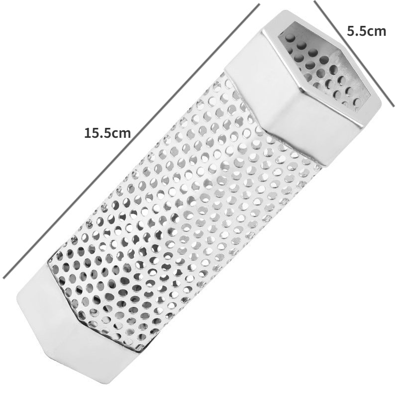 hexagon stainless steel smoker tube, view 4 - MRSLM