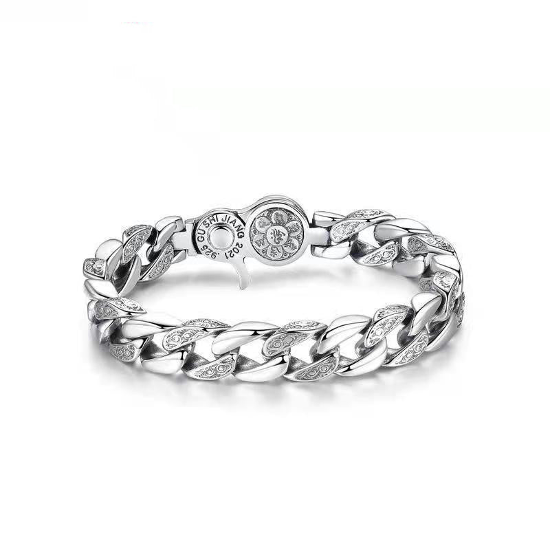 men's rotatable mantra bracelet, view 3 - MRSLM