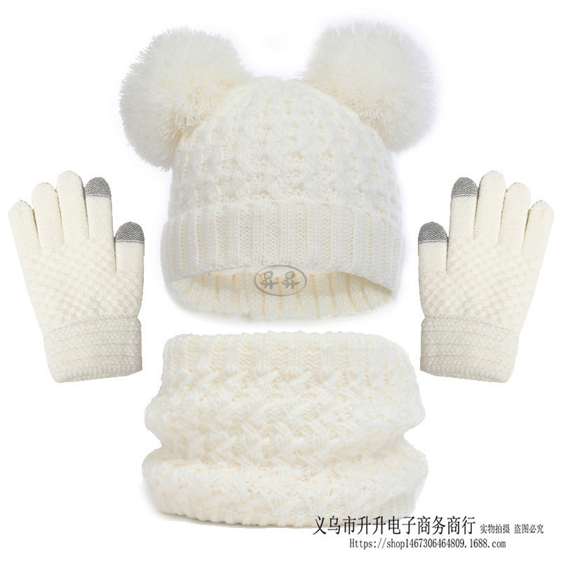 Kids' hat scarf gloves set, view 15 - MRSLM