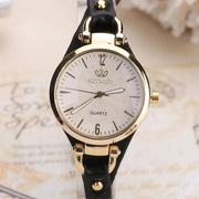 women's leather strap quartz watch, view 9 - MRSLM