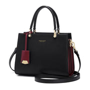 leather shoulder tote bag, view 3 - MRSLM