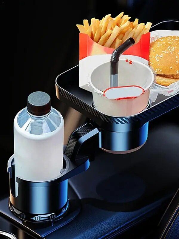 adjustable car cup holder tray, view 4 - MRSLM
