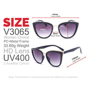 retro cat eye sunglasses, view 7 - MRSLM