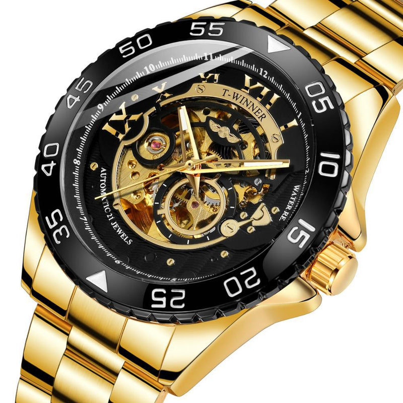 men's steel band automatic mechanical watch, view 8 - MRSLM