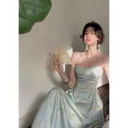 high-waist sling dress, view 7 - MRSLM