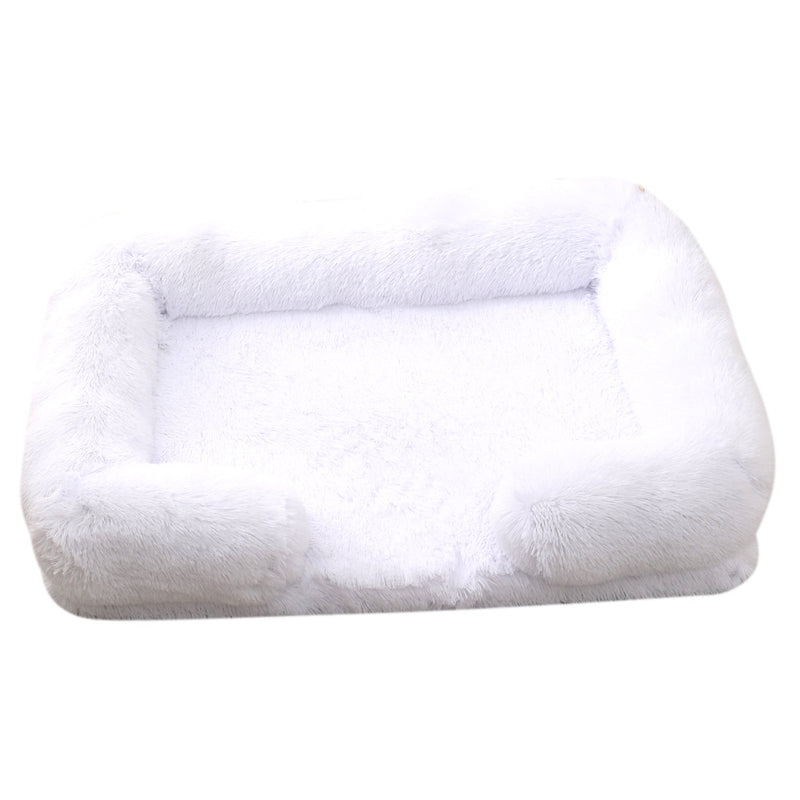 Plush round donut pet bed, view 5 - MRSLM
