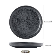 creative kiln glaze ceramic plate, view 6 - MRSLM