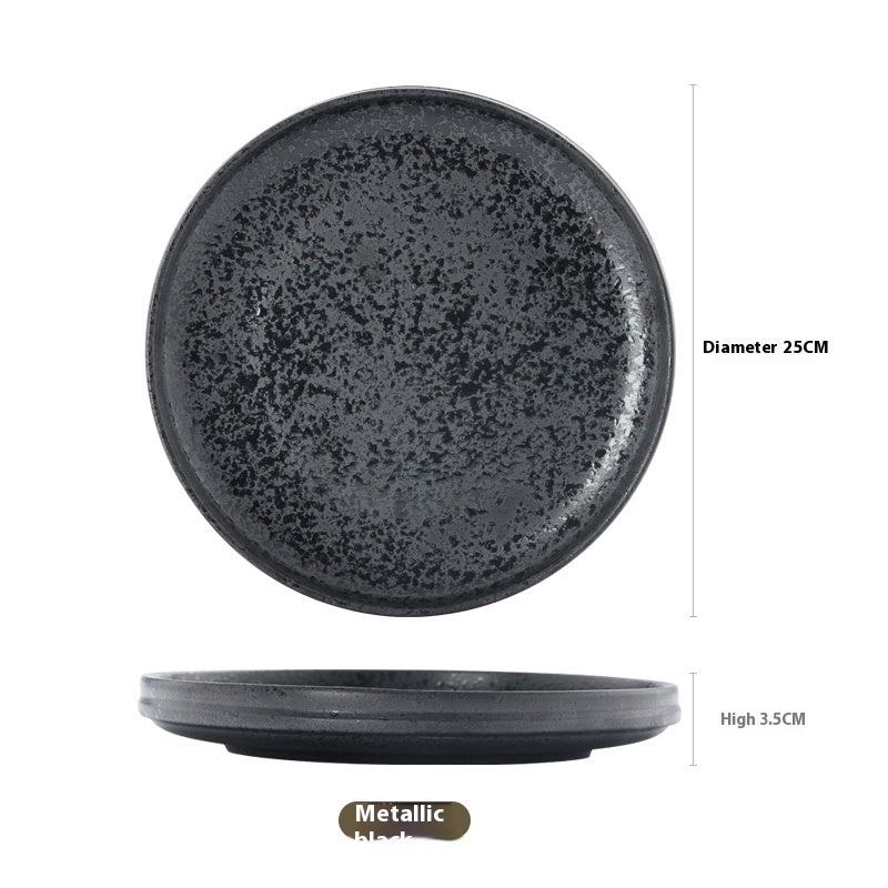 creative kiln glaze ceramic plate, view 6 - MRSLM