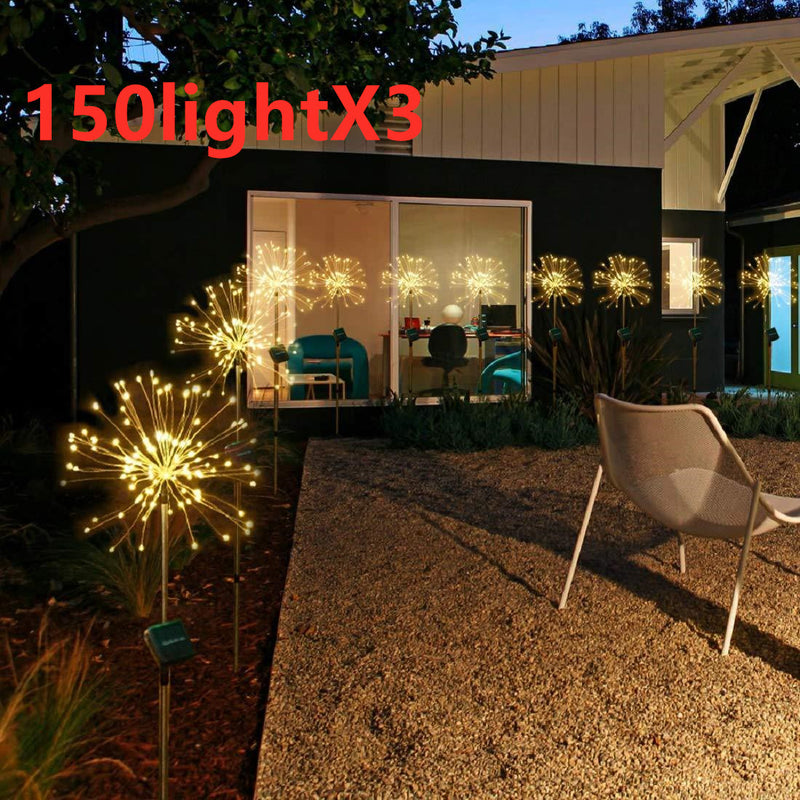 Solar firework garden lights, view 9 - MRSLM