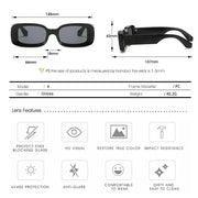 Clear plastic retro sunglasses, view 14 - MRSLM