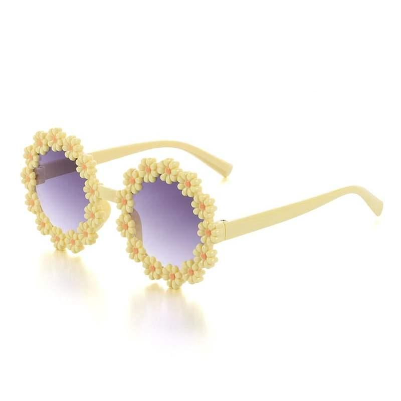 kids round daisy flower sunglasses, view 5 - MRSLM