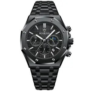 men's automatic stainless steel watch, view 5 - MRSLM