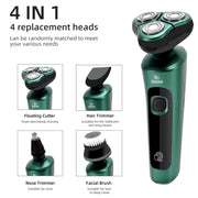 usb rechargeable electric shaver with lcd display, view 4 - MRSLM
