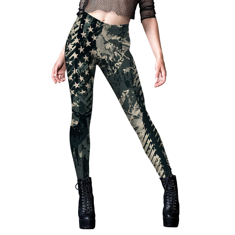 Women's camouflage digital print sweatpants, view 5 - MRSLM