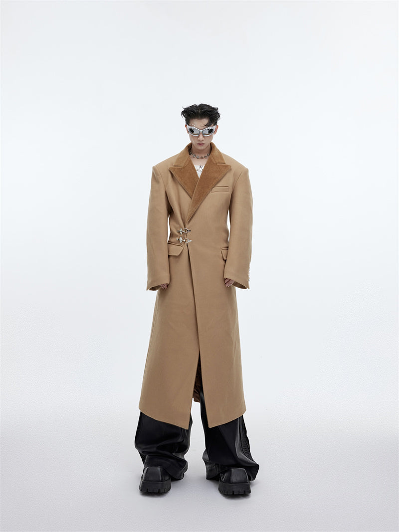 men's long over-the-knee coat, view 4 - MRSLM
