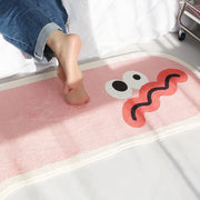 oval plush bedside rug, view 8 - MRSLM