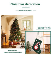 embroidered christmas stocking gift bag, view 2 - MRSLM