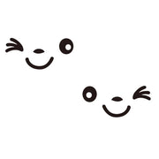 smiley face reflective car mirror stickers, view 3 - MRSLM