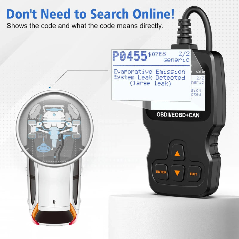 Professional OBD2 car diagnostic tool, view 8 - MRSLM