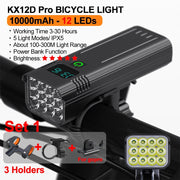 Ultra-bright USB-C rechargeable bike light set, view 10 - MRSLM